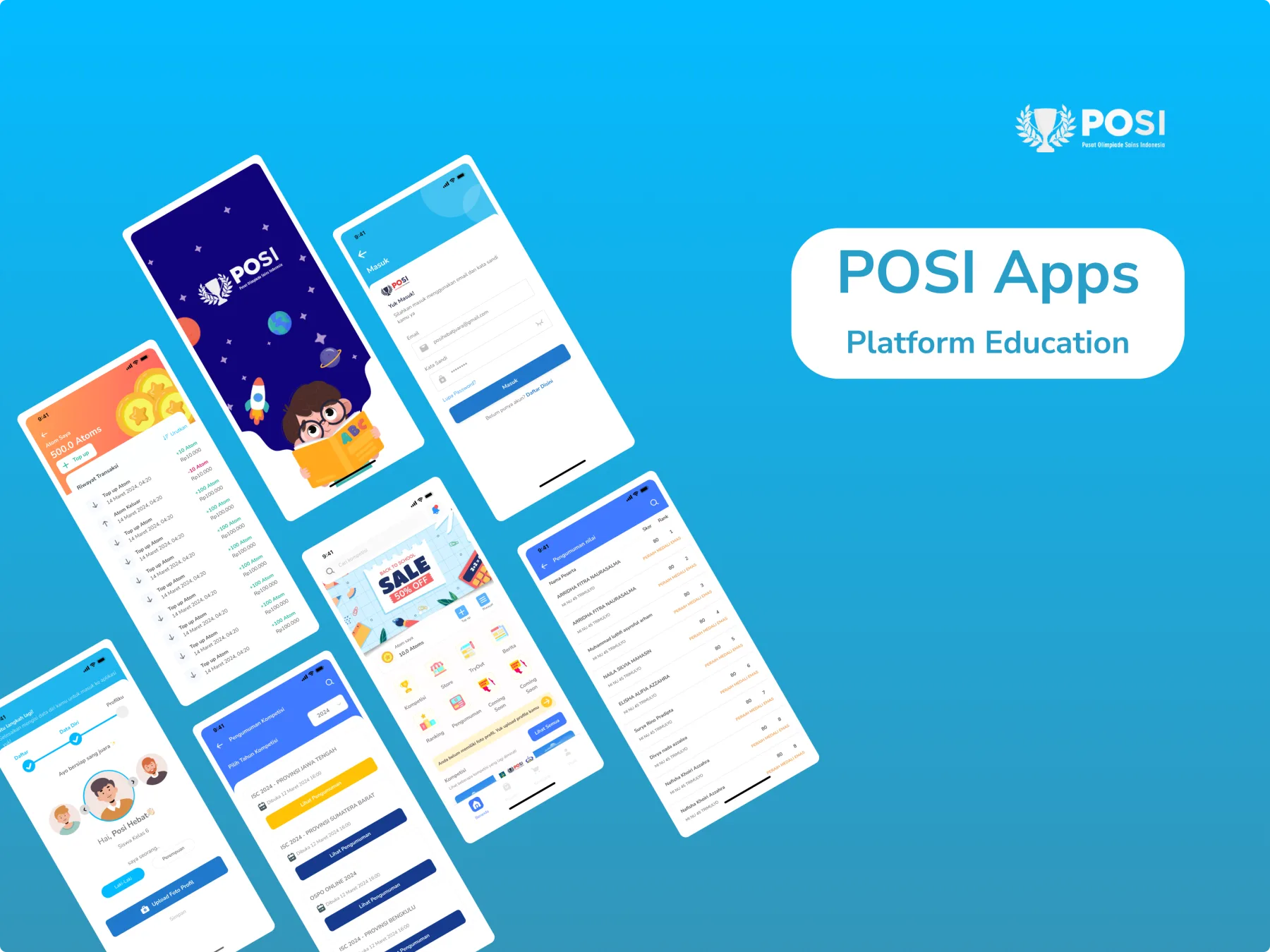 POSI Mobile interface preview